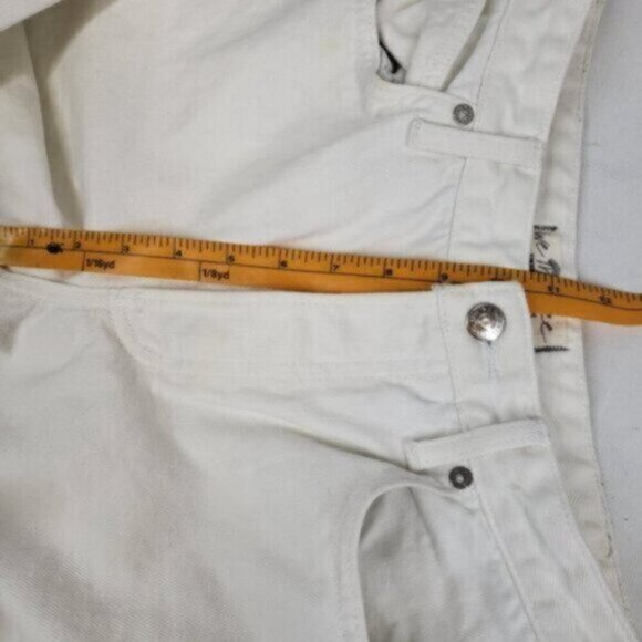 We The Free White Cropped Raw Hem Flare Jeans Size 27 - Picture 13 of 15